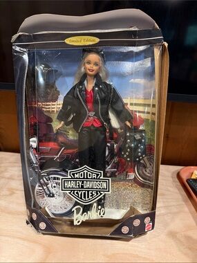 Harley-Davidson Barbie in Black Jacket with Red Top